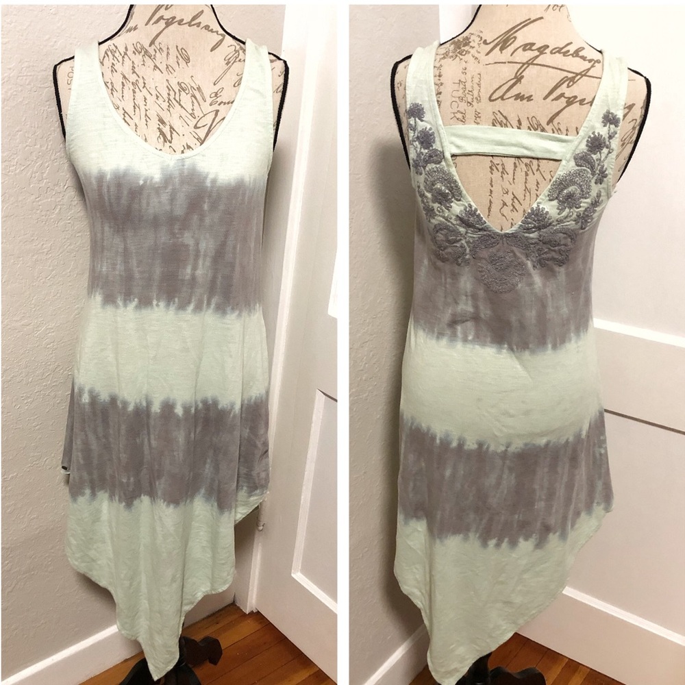 O’Neill Tie-dye Embroidered Handkerchief Sun Dress